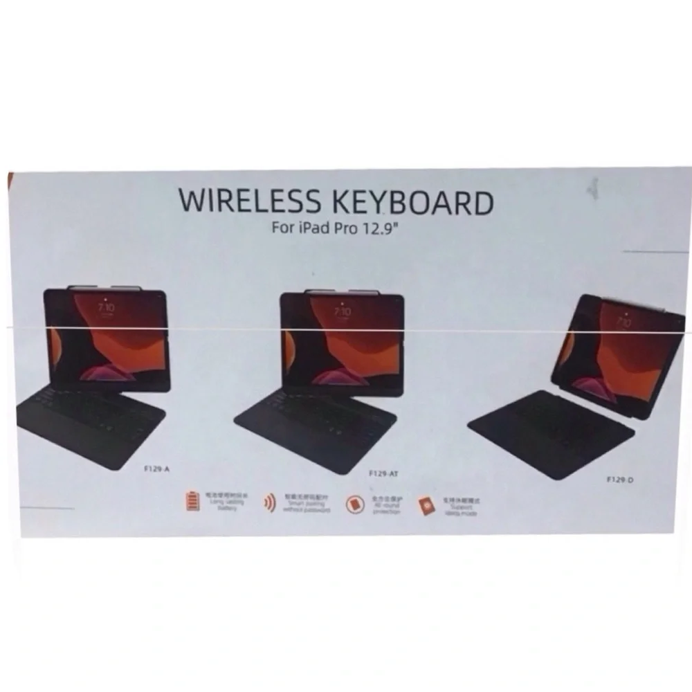 F17 Wireless Black Keyboard for iPad Pro 12.9 (NWT)